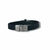 PULSEIRA DE COURO PRETO NÃO AJUSTÁVEL 1 TIRA LISA (DETALHE CROMADO) - Vigorblend