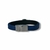 PULSEIRA DE COURO AZUL NÃO AJUSTÁVEL1 TIRA LISA (DETALHE CROMADO) - Vigorblend