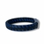 PULSEIRA DE COURO PRETO E AZUL NÃO AJUSTÁVEL 1 TRANÇADO na internet