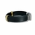 PULSEIRA DE COURO PRETO AJUSTÁVEL (DEUS É FIEL DOURADO) - comprar online