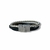 PULSEIRA DE COURO PRETO NÃO AJUSTÁVEL 1 TIRA LISA 2 TRANÇADOS - Vigorblend