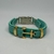 PULSEIRA DE COURO AJUSTÁVEL ENGATE RAPIDO VERDE TIFFANY (ANCORA)