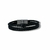 PULSEIRA DE COURO PRETO NÃO AJUSTÁVEL 2 TRANÇADO (COM DETALHE PRETO)