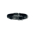 PULSEIRA DE COURO PRETO AJUSTÁVEL (GUITARRA CROMADO) - comprar online