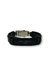 PULSEIRA DE COURO PRETO AJUSTÁVEL (LIVRAI-ME BRANCO) - loja online
