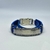 PULSEIRA DE COURO AJUSTÁVEL AZUL (FOCO FORÇA E FÈ)