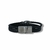 PULSEIRA DE COURO PRETO NÃO AJUSTÁVEL 2 TRANÇADO (COM DETALHE CROMADO) - Vigorblend