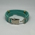 PULSEIRA DE COURO AJUSTÁVEL ENGATE RAPIDO VERDE TIFFANY (FÉ+FORÇA+CORAGEM) na internet
