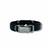 PULSEIRA DE COURO PRETO AJUSTÁVEL (LAMINA CROMADO) - Vigorblend