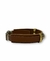 PULSEIRA DE COURO AJUSTÁVEL MARROM (GRATIDÃO DOURADA CROMADA) - comprar online