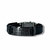 PULSEIRA DE COURO PRETO AJUSTÁVEL (CRUZ FINA CROMADO) - comprar online