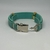 PULSEIRA DE COURO AJUSTÁVEL ENGATE RAPIDO VERDE TIFFANY (GRATIDÃO) na internet