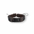PULSEIRA DE COURO MARROM AJUSTÁVEL 1TIRA LISA COM DETALHES - comprar online