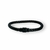 PULSEIRA DE COURO PRETO NÃO AJUSTÁVEL 1 TRANÇADO - Vigorblend