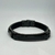 PULSEIRA PRETA DE COURO (PLACA LISA)