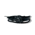PULSEIRA DE COURO PRETO 2 TRANÇADO 2 TIRAS LISA COM UM NO CENTRAL - Vigorblend