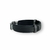 PULSEIRA DE COURO PRETO AJUSTÁVEL (TUDO POSSO CROMADO) - comprar online