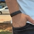 PULSEIRA DE COURO PRETO NÃO AJUSTÁVEL 2 TRANÇADO PRETO 1 TIRA LISA