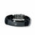 PULSEIRA DE COURO PRETO AJUSTÁVEL (CAVEIRA ALL BRACK) - comprar online