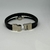PULSEIRA DE COURO PRETA MAGNÉTICO (OLHO GREGO) - comprar online