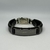 PULSEIRA DE COURO AJUSTÁVEL PRETA DE METAL ZAMAC (ORE.ESPERE.CONFIE)