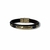 PULSEIRA DE COURO MARROM ESCURO AJUSTÁVEL (GRATIDÃO DOURADO) - comprar online