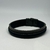 PULSEIRA PRETA DE COURO LISA COM FITA PRETA AJUSTÁVEL PLUG PRETO MAGNÈTICO