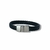 PULSEIRA DE COURO PRETO NÃO AJUSTÁVEL 1 TRANÇADO - Vigorblend