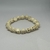 PULSEIRA PEDRA NATURAL ESFERA HOWLITA BRANCA 8mm (CAVEIRAS BRANCA)