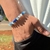 PULSEIRA DE PEDRA NATURAL ÁGATA AZUL NÃO AJUSTÁVEL (8mm)