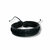 PULSEIRA DE COURO PRETO AJUSTÁVEL 1 TIRA LISA COM TRANÇADO - Vigorblend