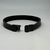 PULSEIRA PRETA DE COURO LISA AJUSTÁVEL PLUG PRETO MAGNÈTICO - comprar online