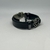 PULSEIRA DE COURO AJUSTÁVEL ENGATE RAPIDO PRETO (ESCUDO DA FÉ) - comprar online
