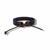 PULSEIRA DE COURO MARROM AJUSTÁVEL 2 TIRAS LISA COM DETALHE AZUL - Vigorblend