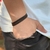 PULSEIRA DE COURO MARROM ESCURO NÃO AJUSTÁVEL 4 FIO