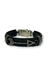 PULSEIRA DE COURO AJUSTÁVEL ENGATE RAPIDO PRETO (FLECHA)