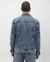 Jaqueta jeans masculina trucker com bolsos denim escuro | Pool Jeans - comprar online
