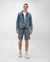 Jaqueta jeans masculina trucker com bolsos denim escuro | Pool Jeans