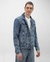 Jaqueta jeans masculina trucker com bolsos denim escuro | Pool Jeans na internet