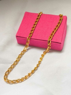 CORRENTE ELOS - BANHADO A OURO
