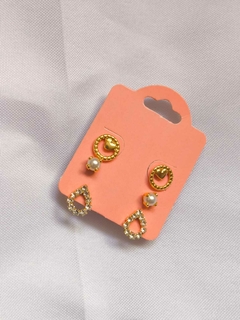 KIT DE BRINCOS GOTA - BANHADO A OURO - comprar online