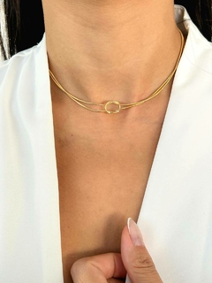 CHOKER NÓ - BANHADO A OURO na internet