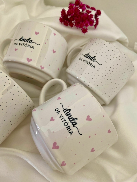 Xícara 180ml convite para dindos