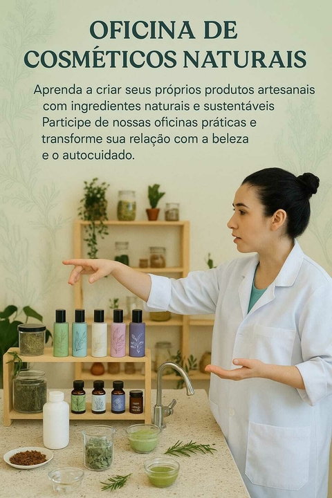 Mentoria e Oficinas De Cosméticos Biotecnológicos