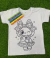 Camiseta Para Colorir Acompanha Canetinha