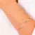 Pulseira Semijoia Fita Lisa - Ouro