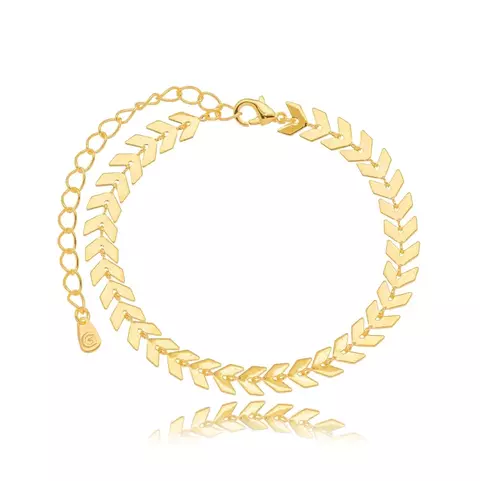 Pulseira Semijoia Escama Lisa - Ouro - comprar online