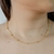 Colar Semijoia Bolas Lisas - Ouro na internet