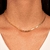 Choker Semijoia Fita Lisa - Ouro
