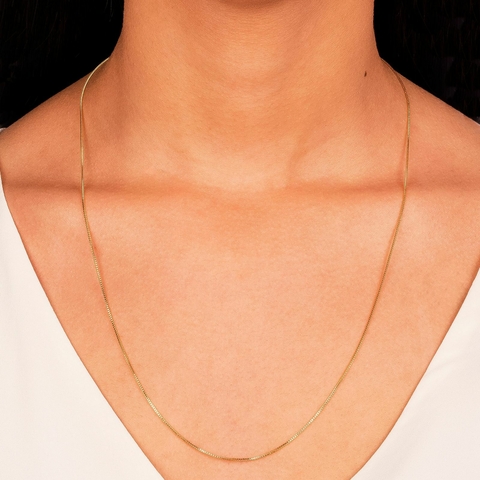 Corrente Veneziana Banho Ouro 18k